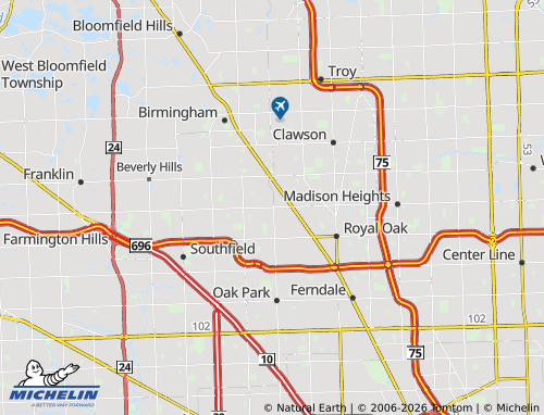 Mappa MICHELIN Berkley - ViaMichelin