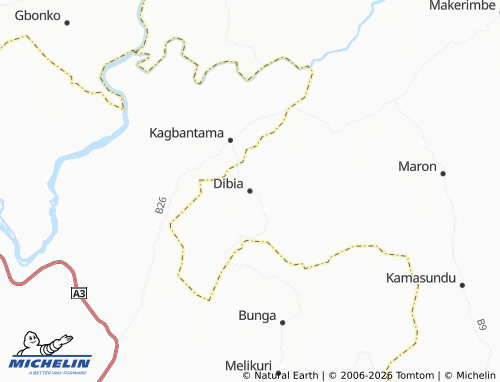 Mappa MICHELIN Dibia - ViaMichelin