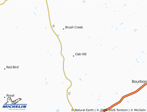 Mappa MICHELIN Oak Hill - ViaMichelin