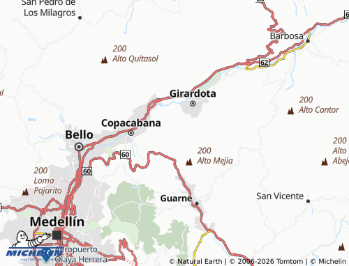 Carte MICHELIN Manga Arriba - ViaMichelin