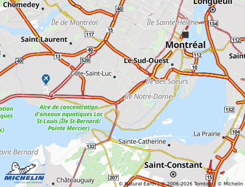 MICHELIN-Landkarte Montréal-Ouest - ViaMichelin