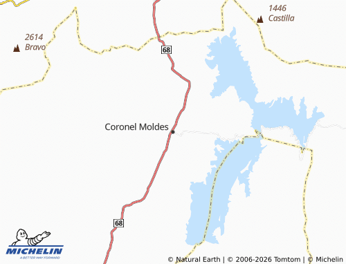 Kaart MICHELIN Coronel Moldes - ViaMichelin