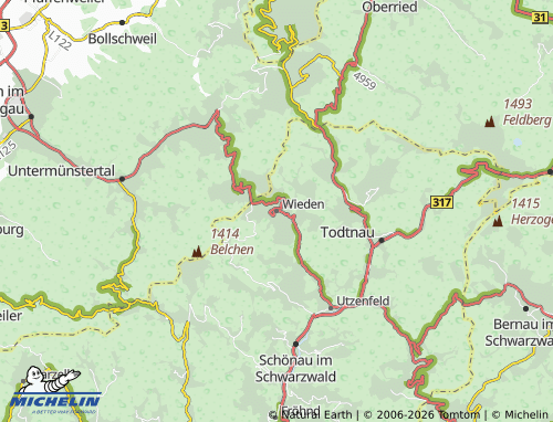 Mapa MICHELIN Wieden - ViaMichelin