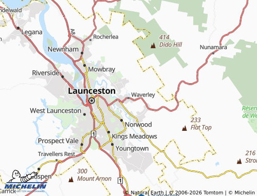 MICHELIN Waverley map - ViaMichelin