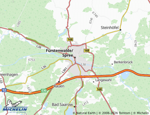 MICHELIN Fürstenwalde/Spree map - ViaMichelin