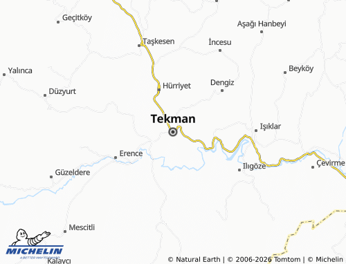 Mappa MICHELIN Tekman - ViaMichelin