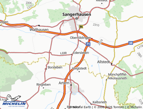 MICHELIN Edersleben map - ViaMichelin