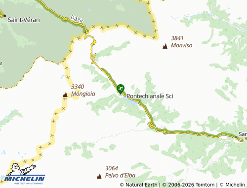 Mapa MICHELIN Pontechianale - ViaMichelin