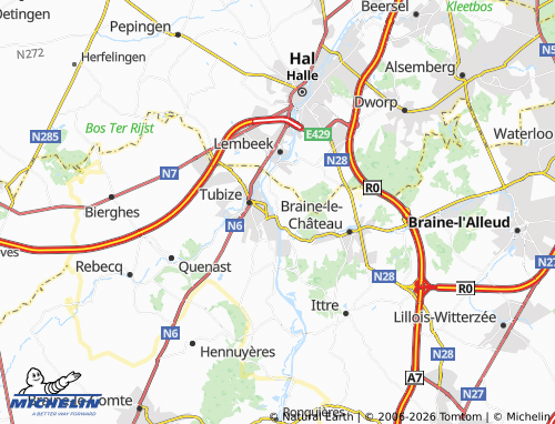 MICHELIN Clabecq map - ViaMichelin