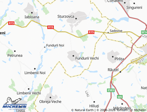 MICHELIN-Landkarte Fundurii Vechi - ViaMichelin