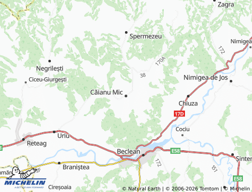 Mappa MICHELIN Căianu Mic - ViaMichelin