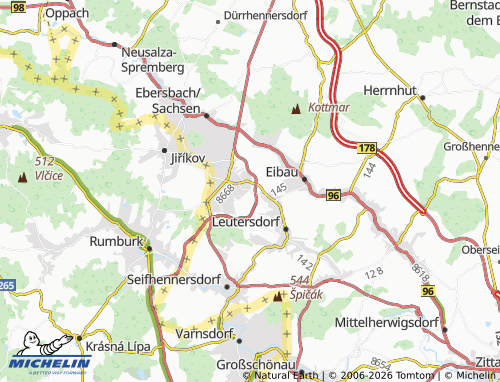 MICHELIN-Landkarte Hetzwalde - ViaMichelin