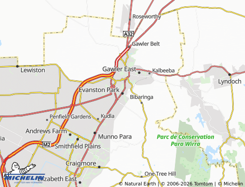 MICHELIN Evanston Park map - ViaMichelin