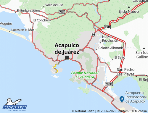 Carte MICHELIN Cumbres de Acapulco - ViaMichelin