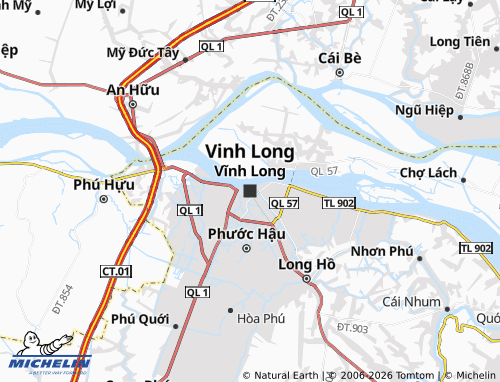Carte MICHELIN Vinh Long - ViaMichelin