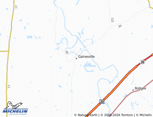 Mapa MICHELIN Gainesville - ViaMichelin