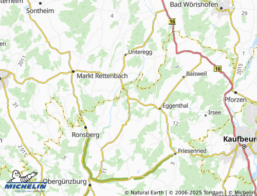 Carte MICHELIN Bayersried - ViaMichelin