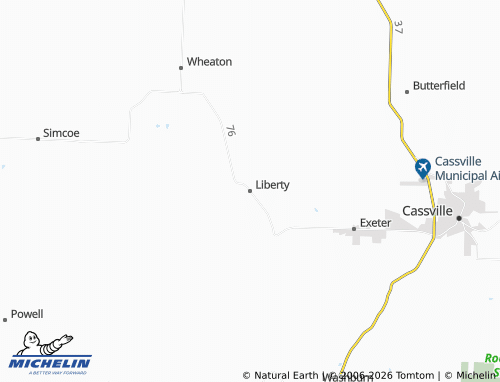 Mapa MICHELIN Liberty - ViaMichelin