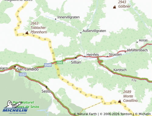 MICHELIN Sillian map - ViaMichelin