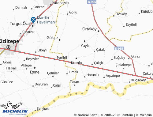 MICHELIN Kumlu map - ViaMichelin