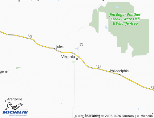 Carte MICHELIN Virginia - ViaMichelin