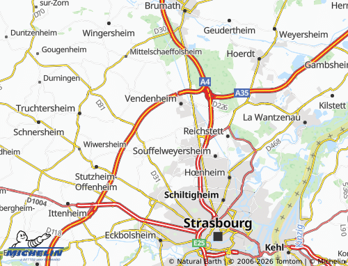 Mapa MICHELIN Lampertheim - ViaMichelin