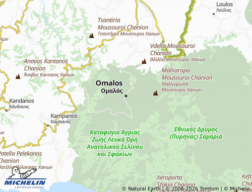 Carte MICHELIN Omalos - ViaMichelin