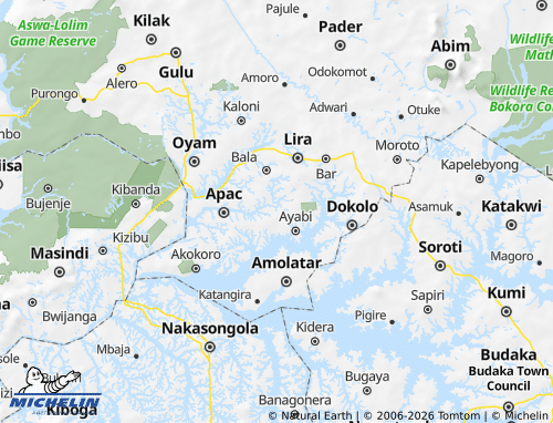 Mapa MICHELIN Kwania - ViaMichelin