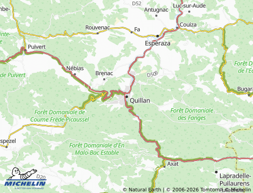 Mappa MICHELIN Quillan - ViaMichelin