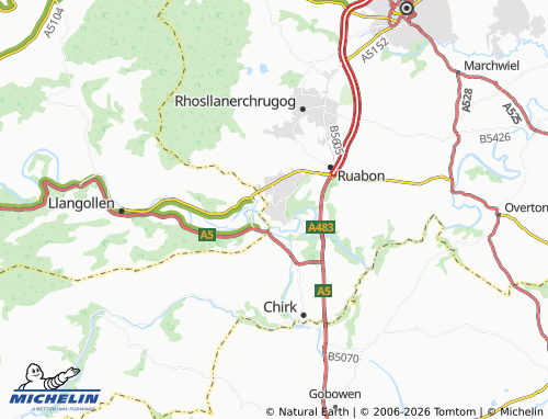 Mappa MICHELIN Cefn-Mawr - ViaMichelin