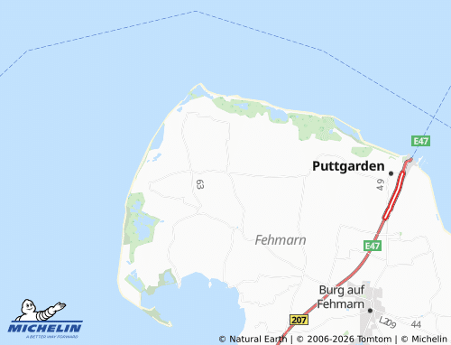 MICHELIN Dänschendorf auf Fehmarn map - ViaMichelin