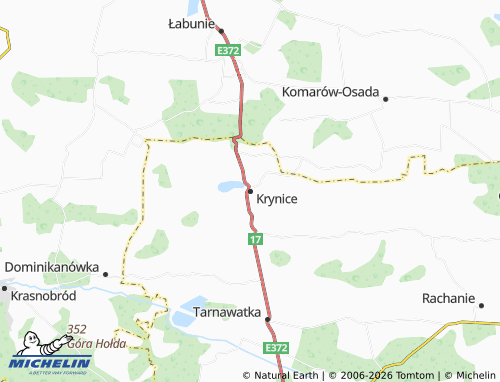 Carte MICHELIN Krynice - ViaMichelin