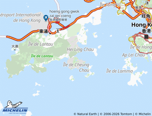 MICHELIN Chi Ma Wan Peninsula map - ViaMichelin