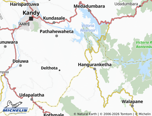 Mappa MICHELIN Kiriwanagoda - ViaMichelin