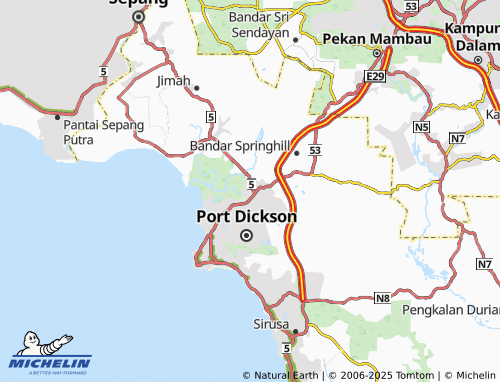MICHELIN Taman Jaya Lukut map - ViaMichelin