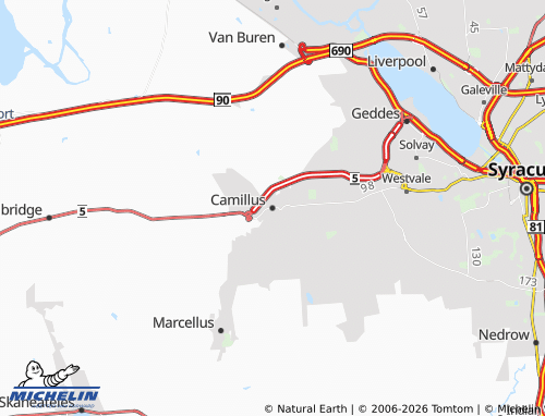Mapa MICHELIN Camillus - ViaMichelin