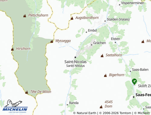 Carte MICHELIN Saint-Nicolas - ViaMichelin