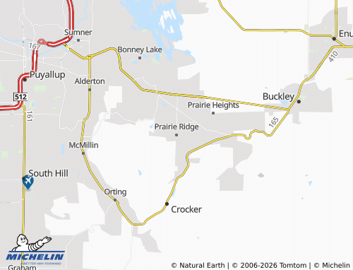 Carte MICHELIN Prairie Ridge - ViaMichelin
