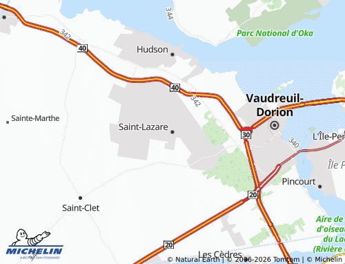 Kaart MICHELIN Saint-Lazare - ViaMichelin