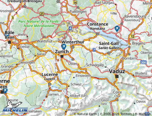 Carte MICHELIN Pfäffikon - ViaMichelin