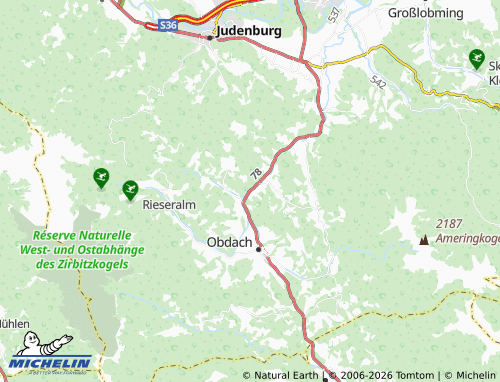 MICHELIN Kathal in Obdachegg map - ViaMichelin