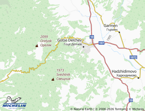 Mapa MICHELIN Delchevo - ViaMichelin