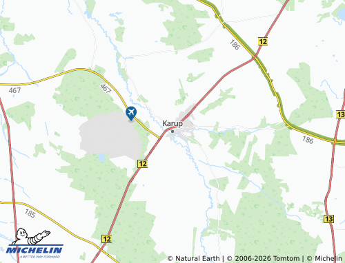 Carte MICHELIN Karup - ViaMichelin