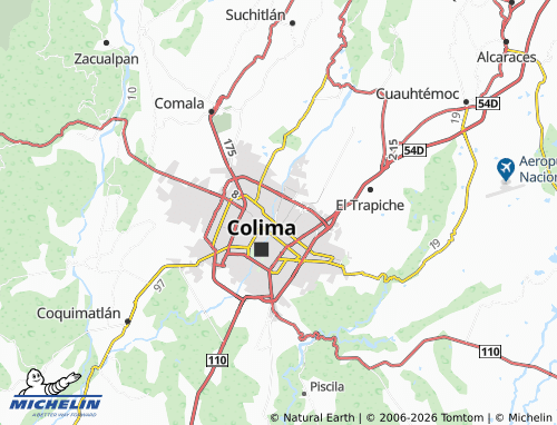 Mapa MICHELIN Colinas de Santa Bárbara - ViaMichelin