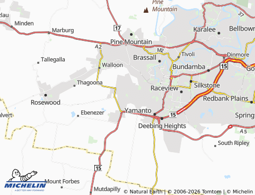 Mapa MICHELIN Amberley - ViaMichelin