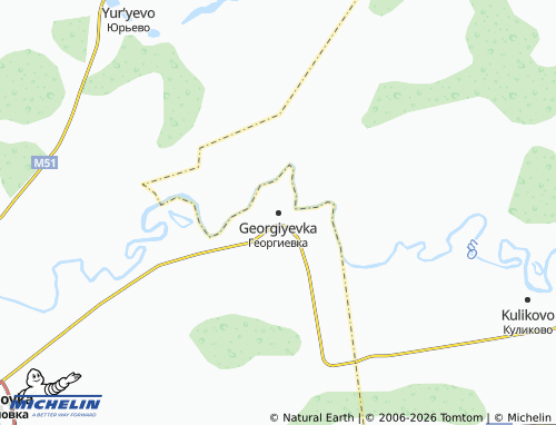 MICHELIN-Landkarte Georgiyevka - ViaMichelin