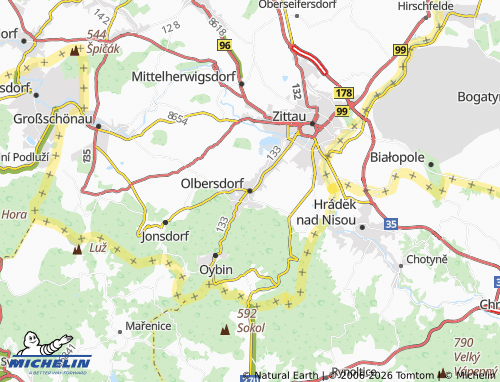 Kaart MICHELIN Olbersdorf - ViaMichelin