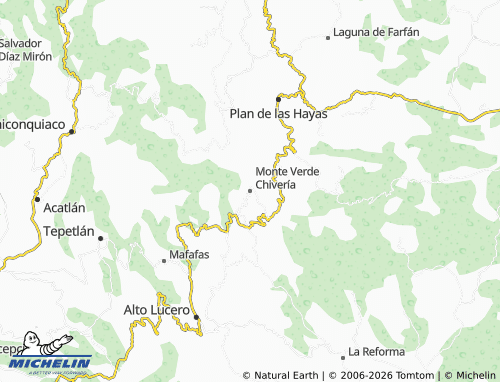 Mapa MICHELIN Monte Verde Chivería - ViaMichelin