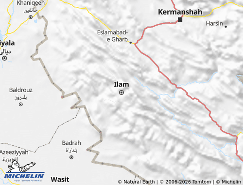 Carte MICHELIN Ilam - ViaMichelin