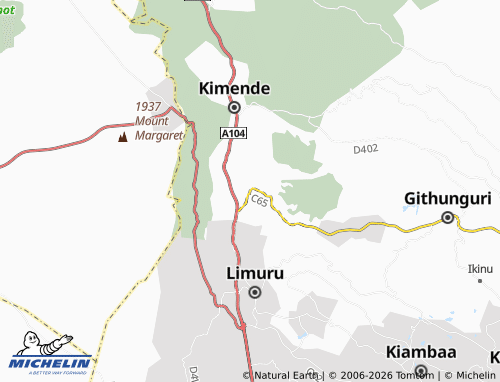 MICHELIN Uplands map - ViaMichelin